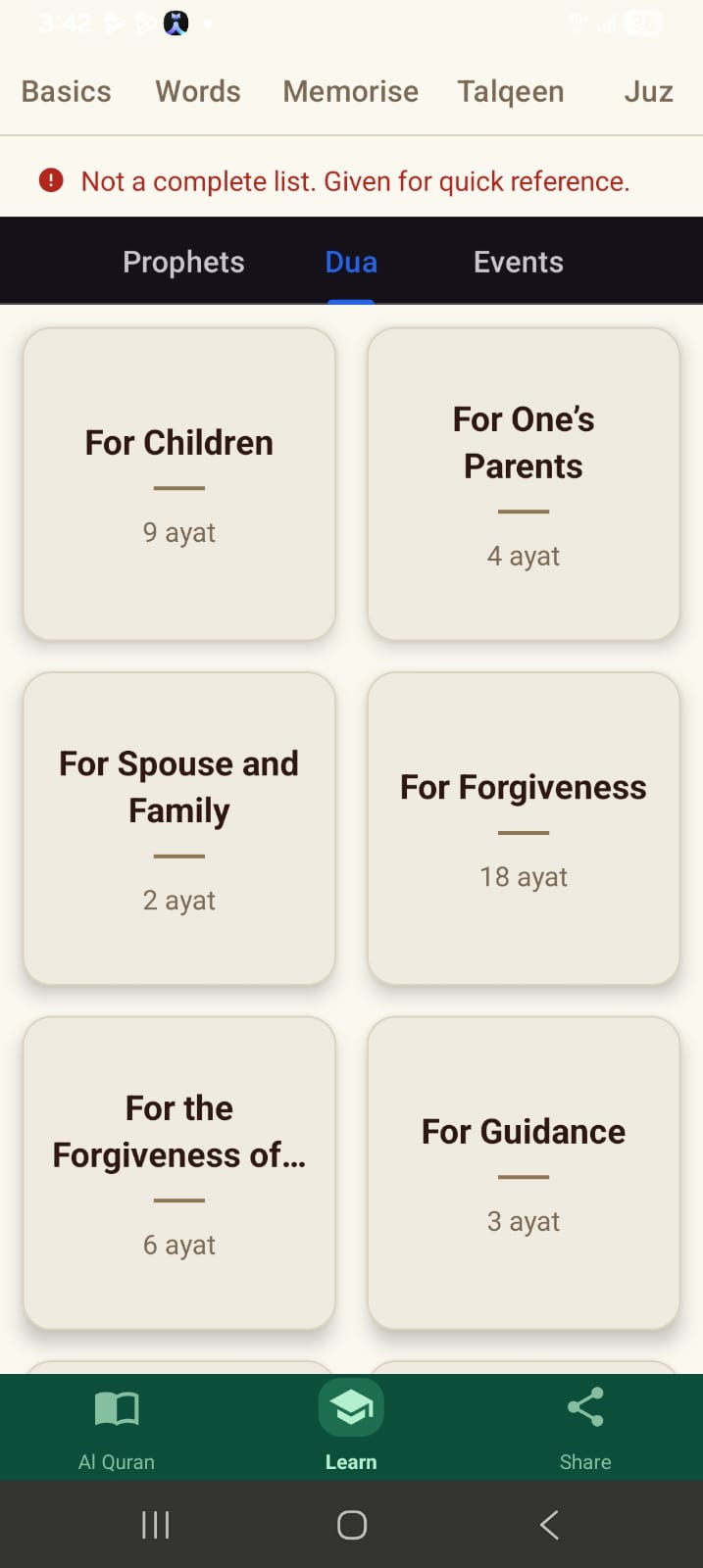 Duas in the Quran